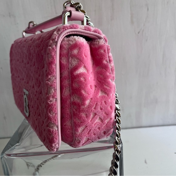 🔴SOLD🔴 BURBERRY Small Lola TB Terry Cloth Crossbody Bag - Picture 13 of 16